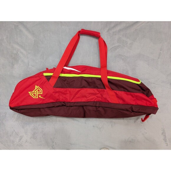 Nike MVP Edge Baseball Softball Bat Bag Red Big Swoosh Logo Zip Around - Picture 1 of 4